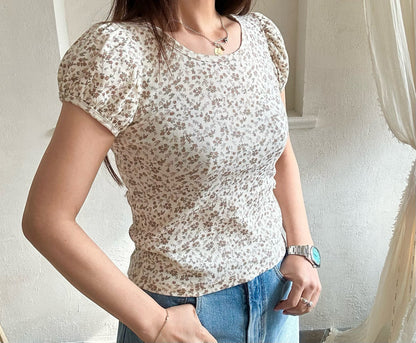 [PRE-ORDER] Puff Flower T-Shirts (Mom Couple)