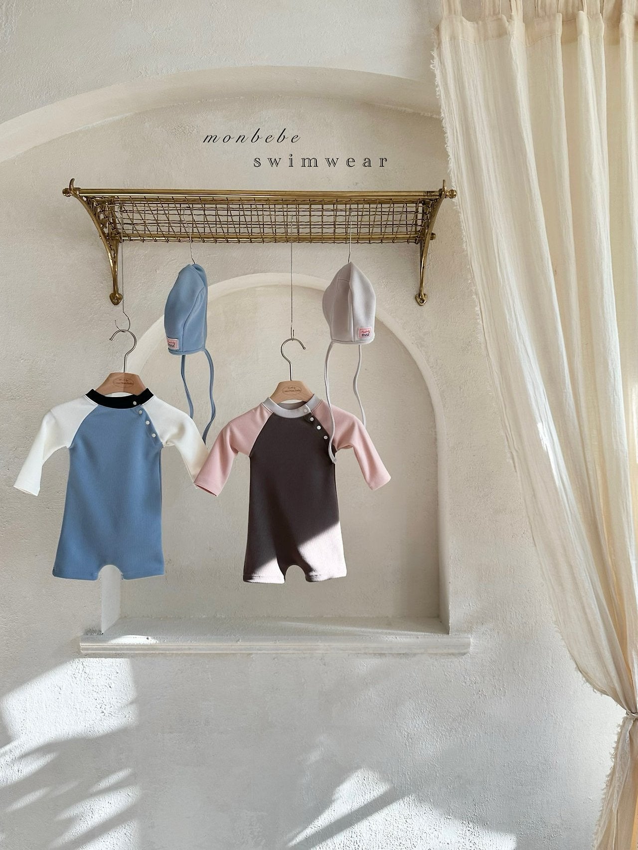 [PRE-ORDER] Multi Boom Swim Suit + Bonnet Set