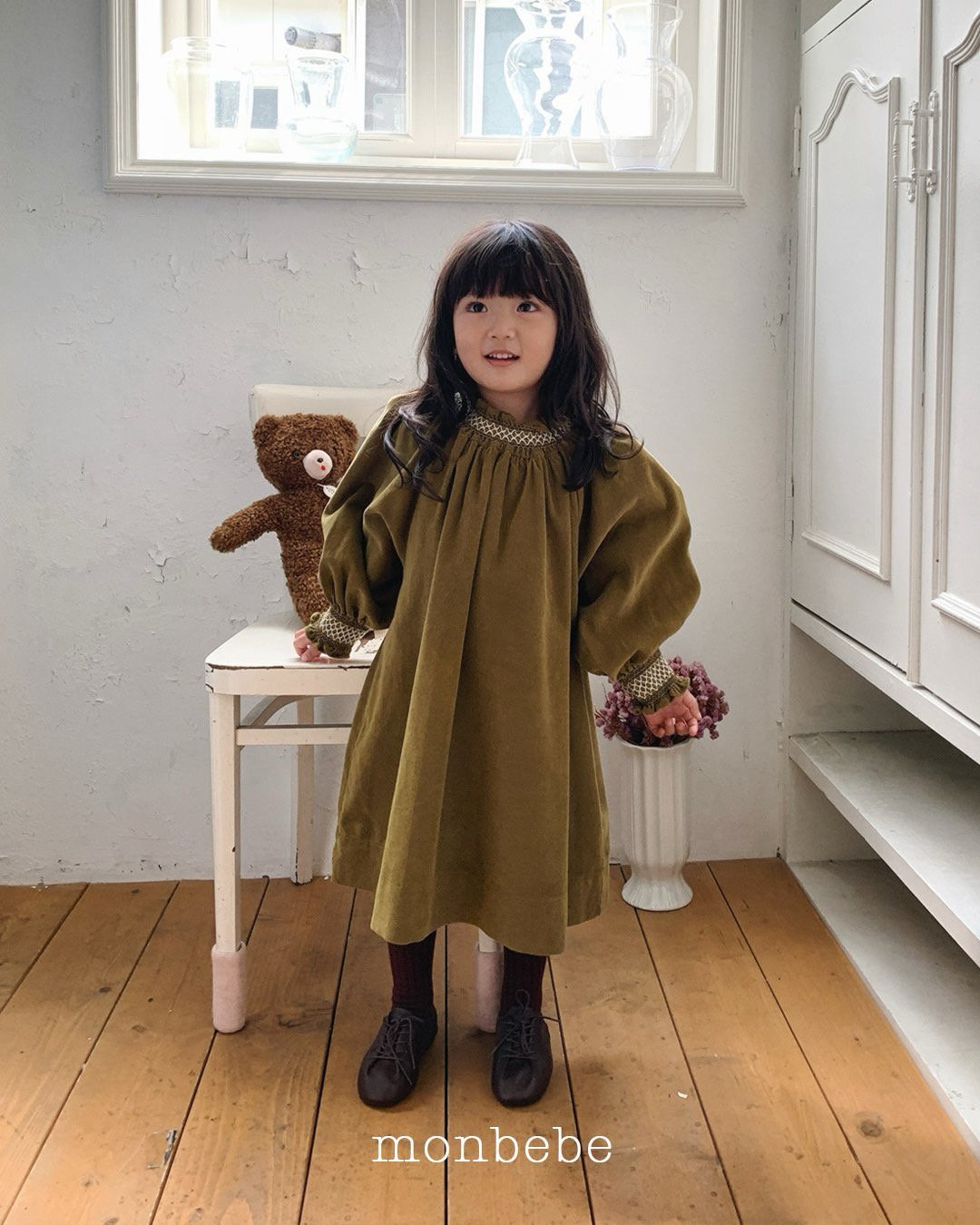 [PRE-ORDER] Corduroy Smocking Dress