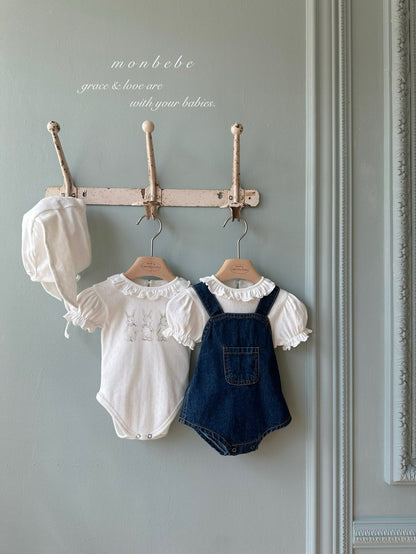 [PRE-ORDER] Rabbit Eyelet Suit + Bonnet Set