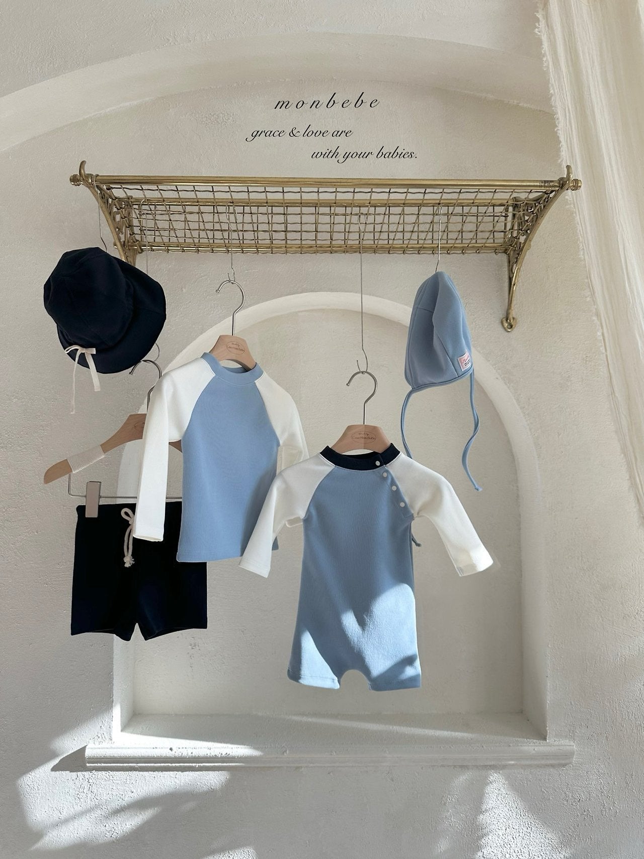 [PRE-ORDER] Multi Boom Swim Suit + Bonnet Set