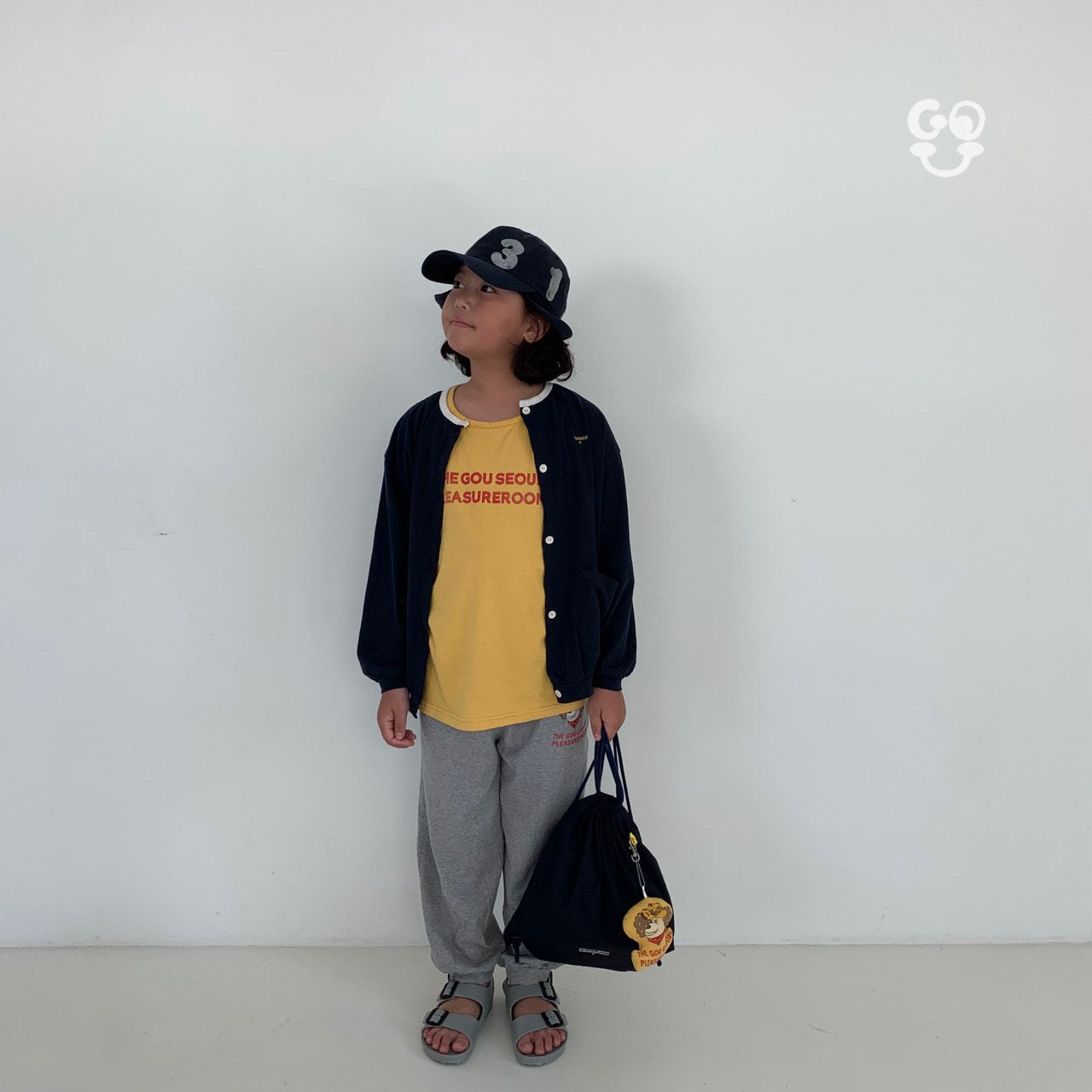 Godori Pants [Melange Grey/XL(5-6yr)]