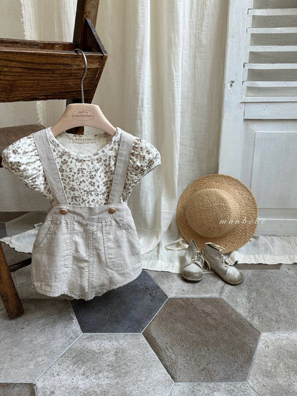 [PRE-ORDER] Linen Suspender Shorts