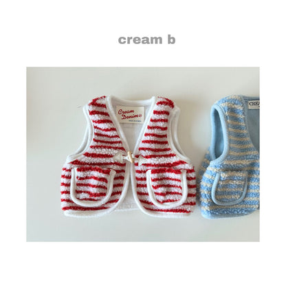 [PRE-ORDER] Stripe Sherpa Vest