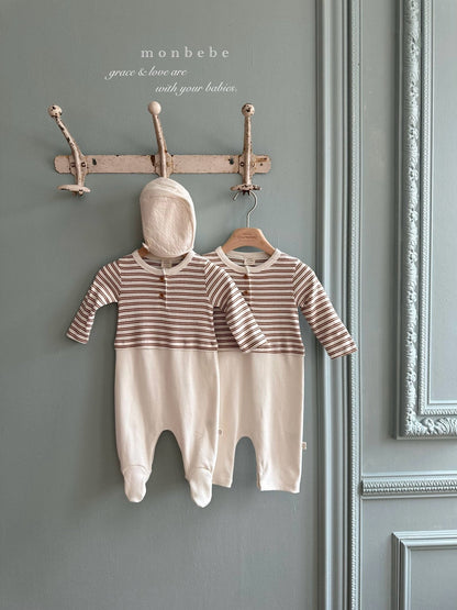 [PRE-ORDER] Stripe Color Block Body Suit