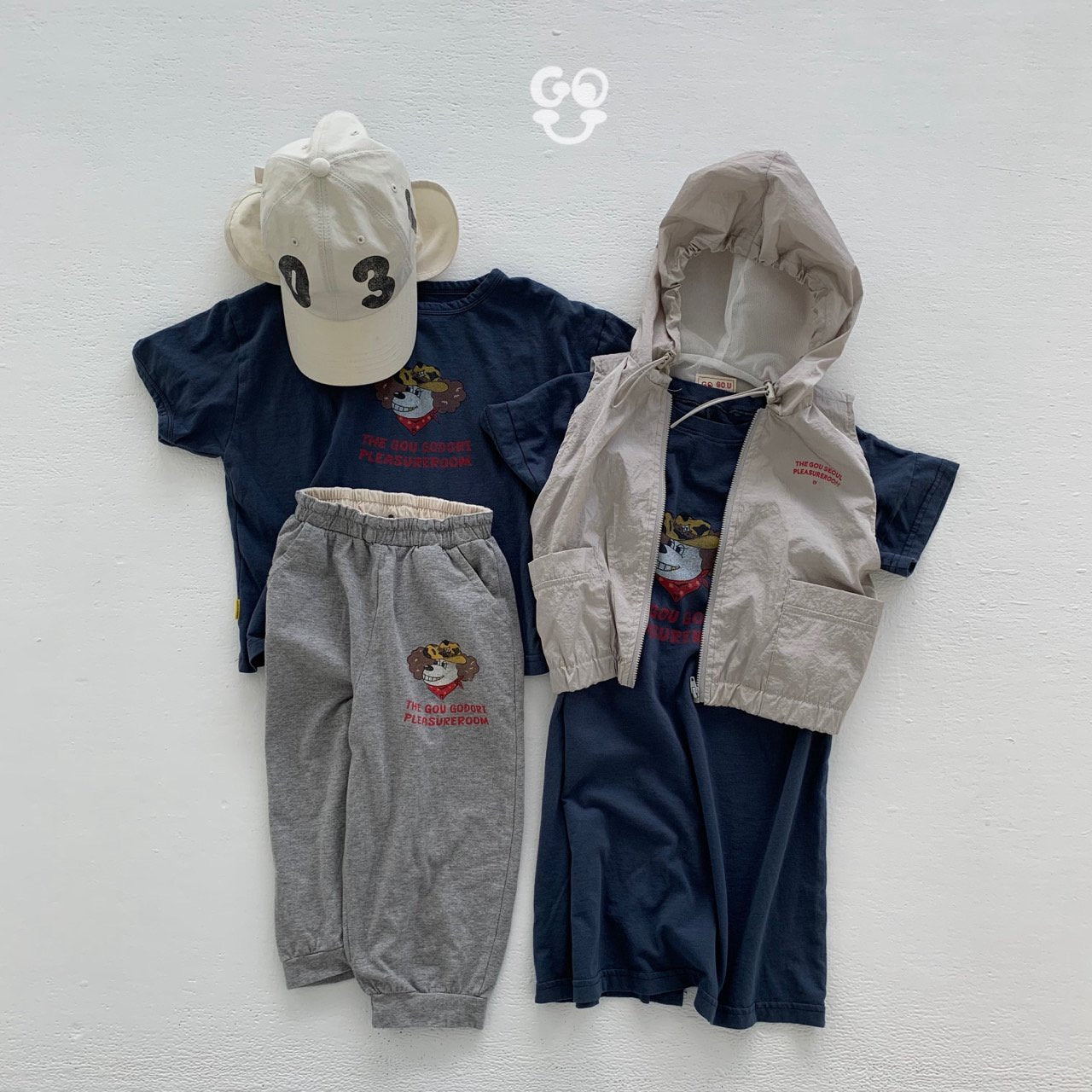 Godori Pants [Melange Grey/XL(5-6yr)]