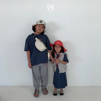 Godori Pants [Melange Grey/XL(5-6yr)]