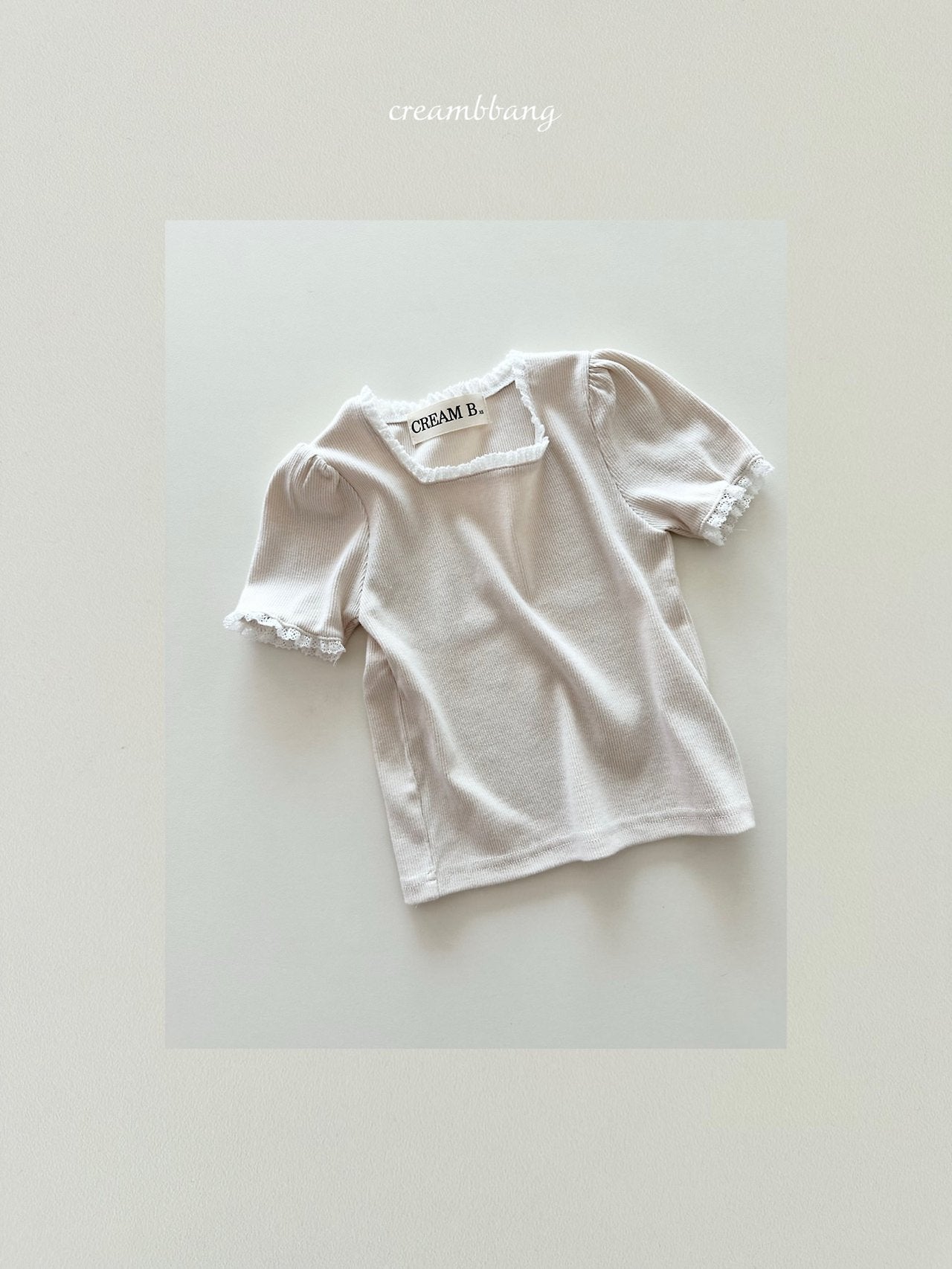 [PRE-ORDER] Lace Ribbed T-Shirts