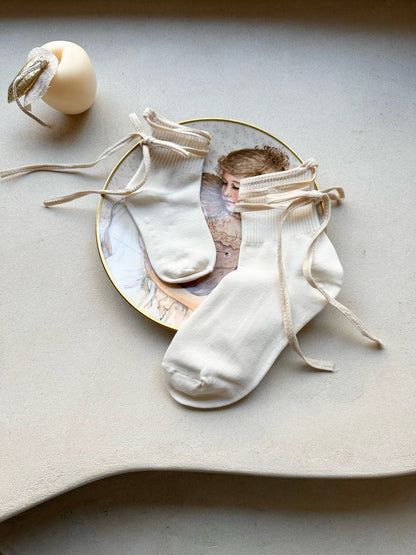 Ballerina Socks [Ivory, Black/L(4-5yr)]