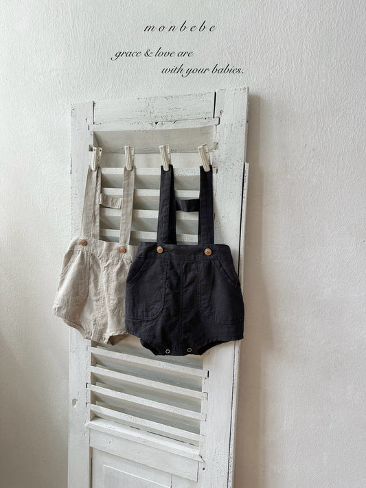 [PRE-ORDER] Linen Suspender Shorts