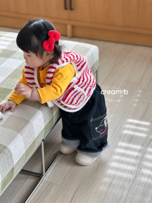 [PRE-ORDER] Stripe Sherpa Vest