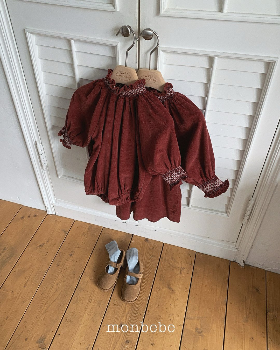 [PRE-ORDER] Corduroy Smocking Body Suit