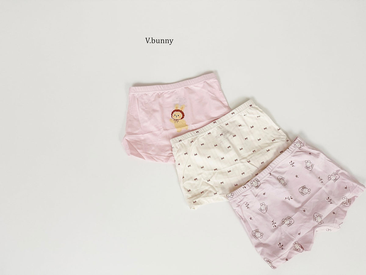 [PRE-ORDER] Rabbit Ribbon Girls' Underwear Set