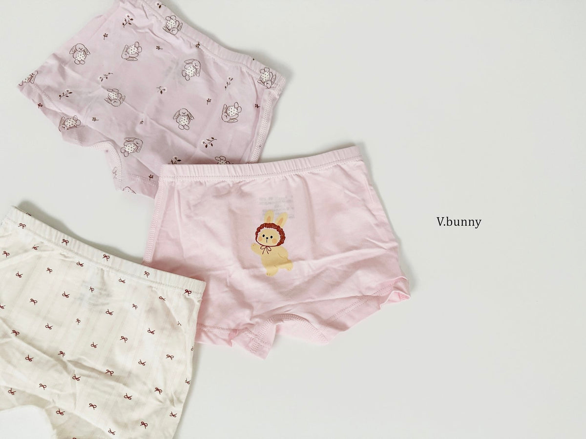 [PRE-ORDER] Rabbit Ribbon Girls' Underwear Set