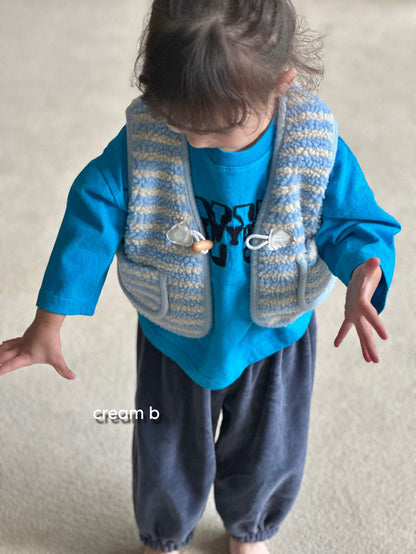 [PRE-ORDER] Stripe Sherpa Vest