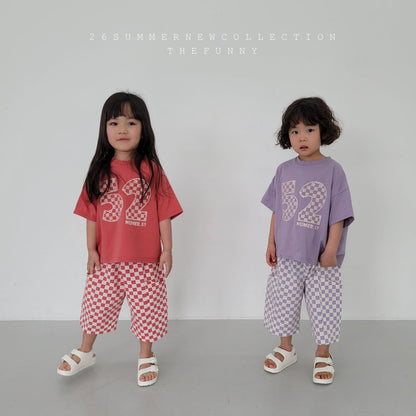 Number T-Shirts [Red/XS(1-2yr), S(2-3yr)]