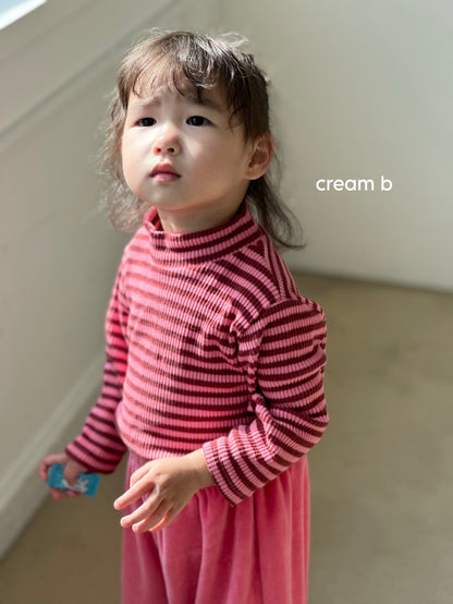 [PRE-ORDER] Stripe Ribbed Turtleneck T-Shirts