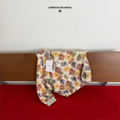 [PRE-ORDER] Floral Hoodie Jacket