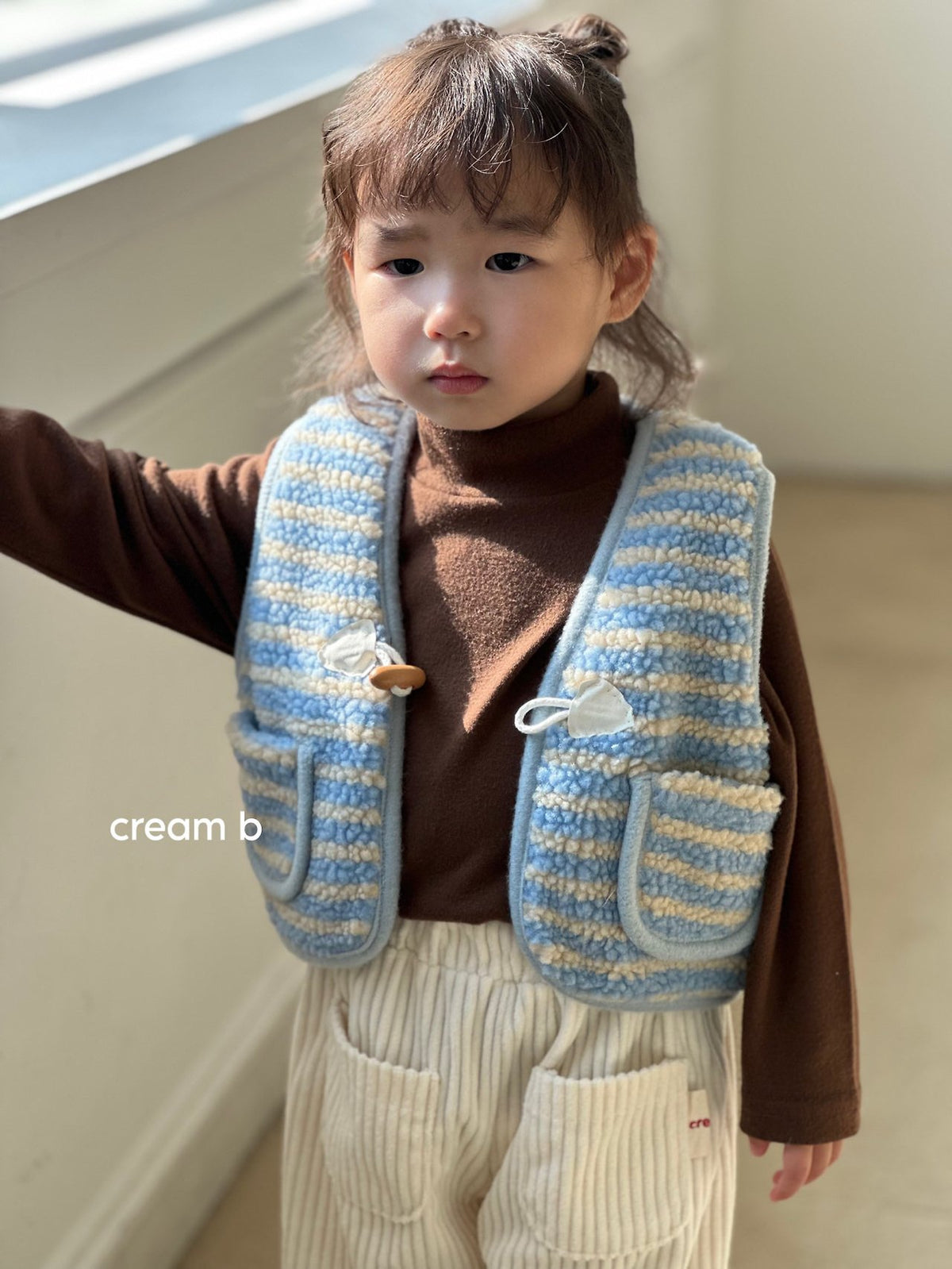 [PRE-ORDER] Stripe Sherpa Vest