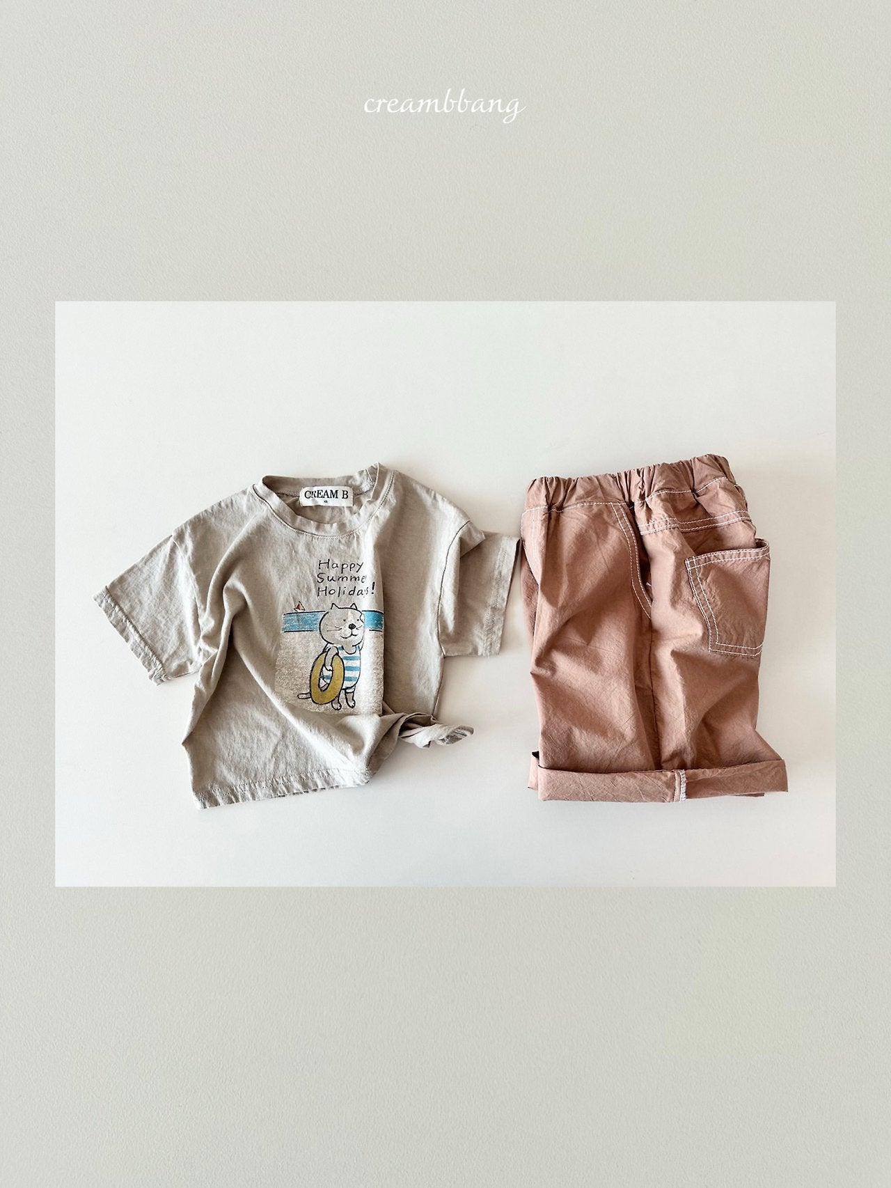 [PRE-ORDER] Stitch Color Block Cotton Pants