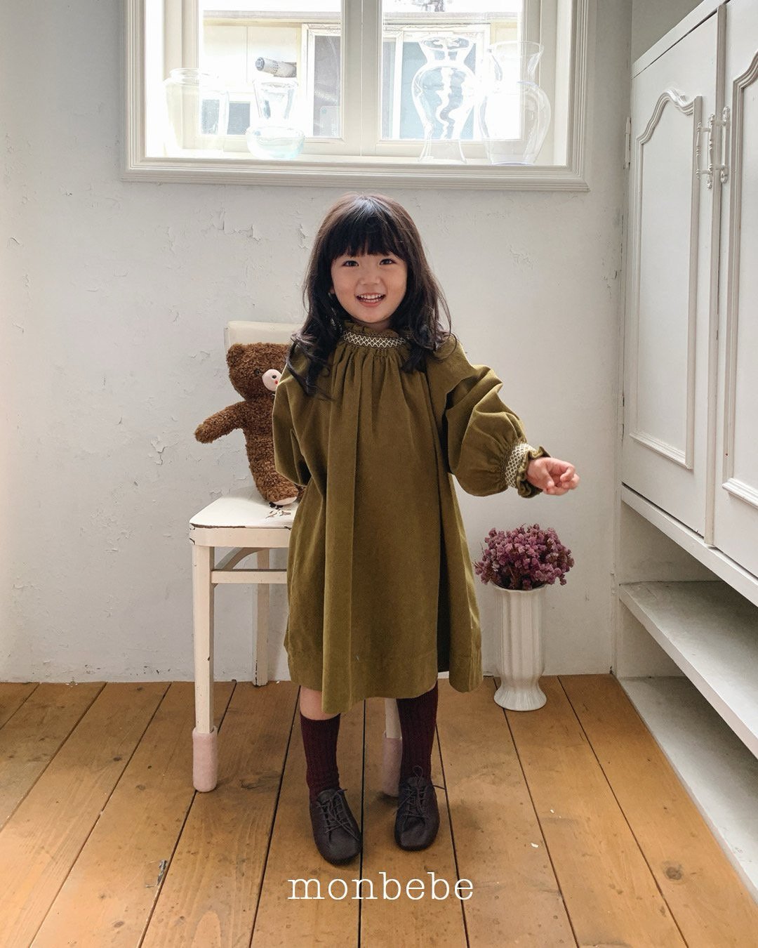 [PRE-ORDER] Corduroy Smocking Dress