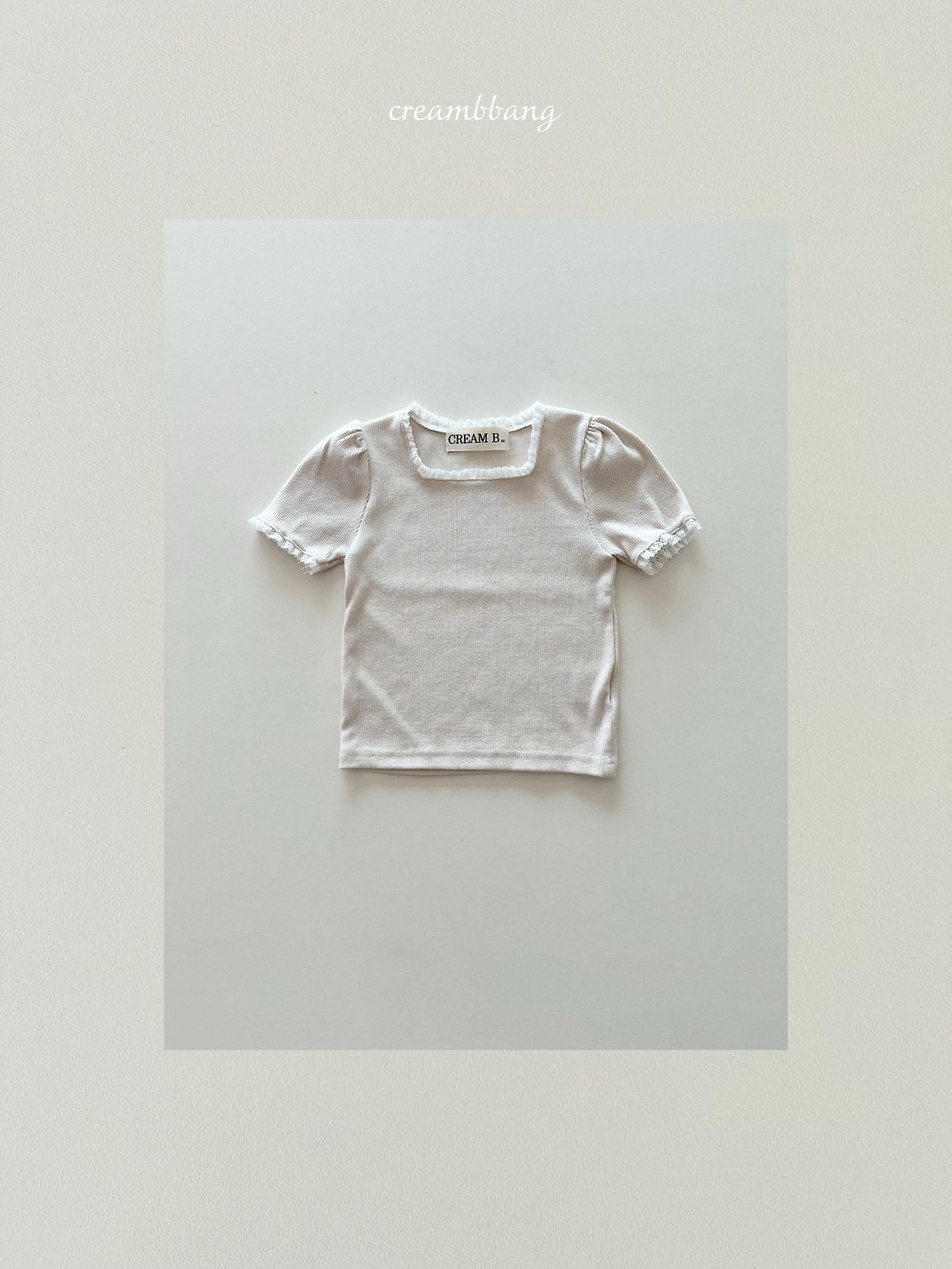 [PRE-ORDER] Lace Ribbed T-Shirts