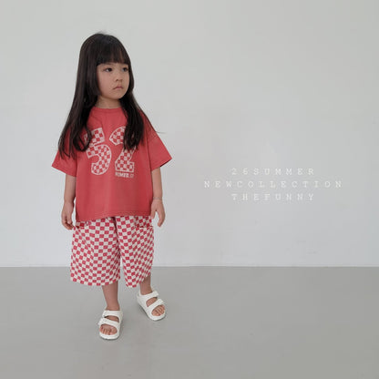Number T-Shirts [Red/XS(1-2yr), S(2-3yr)]
