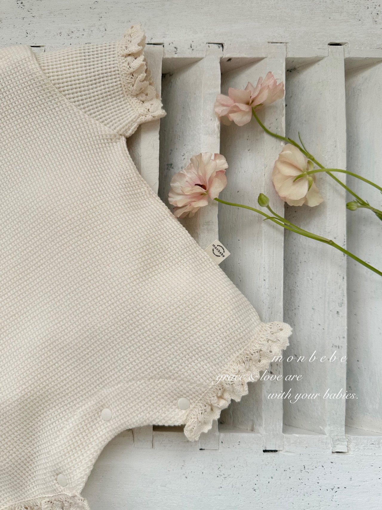 [PRE-ORDER] Summer Waffle Body Suit + Bonnet Set