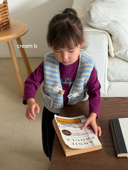 [PRE-ORDER] Stripe Sherpa Vest
