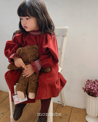 [PRE-ORDER] Corduroy Smocking Dress