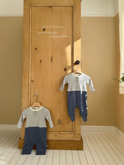 [PRE-ORDER] Stripe Color Block Body Suit