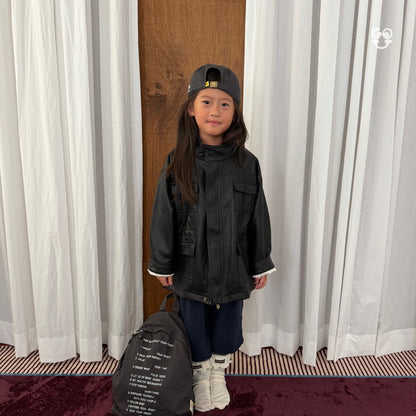[PRE-ORDER] Comfy Faux Leather Jacket (Mom Couple)