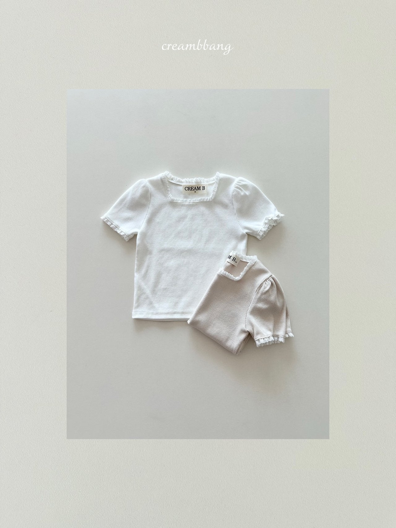 [PRE-ORDER] Lace Ribbed T-Shirts