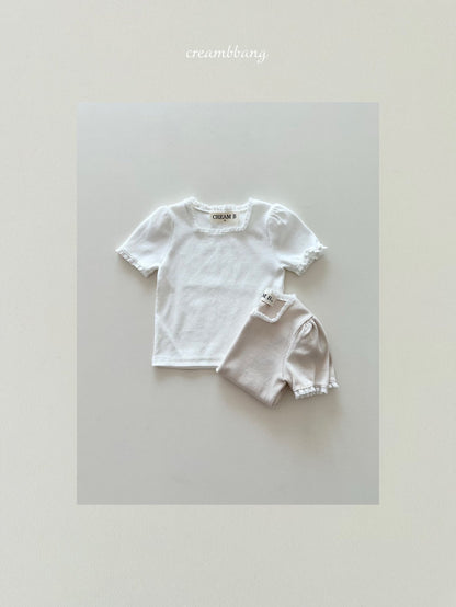 [PRE-ORDER] Lace Ribbed T-Shirts