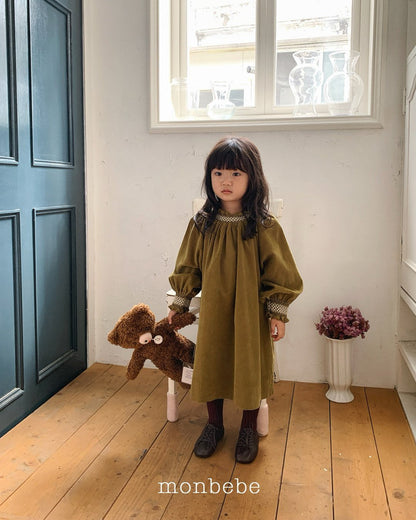 [PRE-ORDER] Corduroy Smocking Dress
