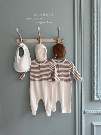 [PRE-ORDER] Stripe Color Block Body Suit