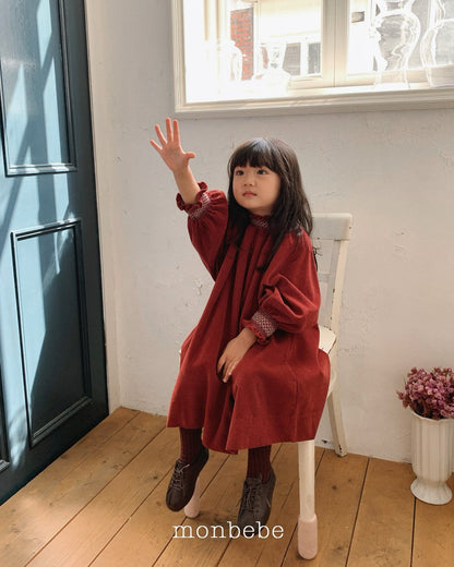 [PRE-ORDER] Corduroy Smocking Dress