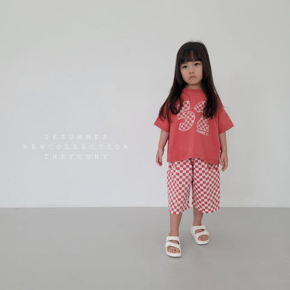 Number T-Shirts [Red/XS(1-2yr), S(2-3yr)]