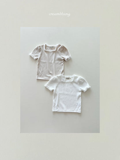 [PRE-ORDER] Lace Ribbed T-Shirts