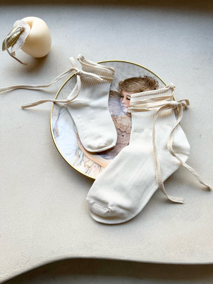 Ballerina Socks [Ivory, Black/L(4-5yr)]