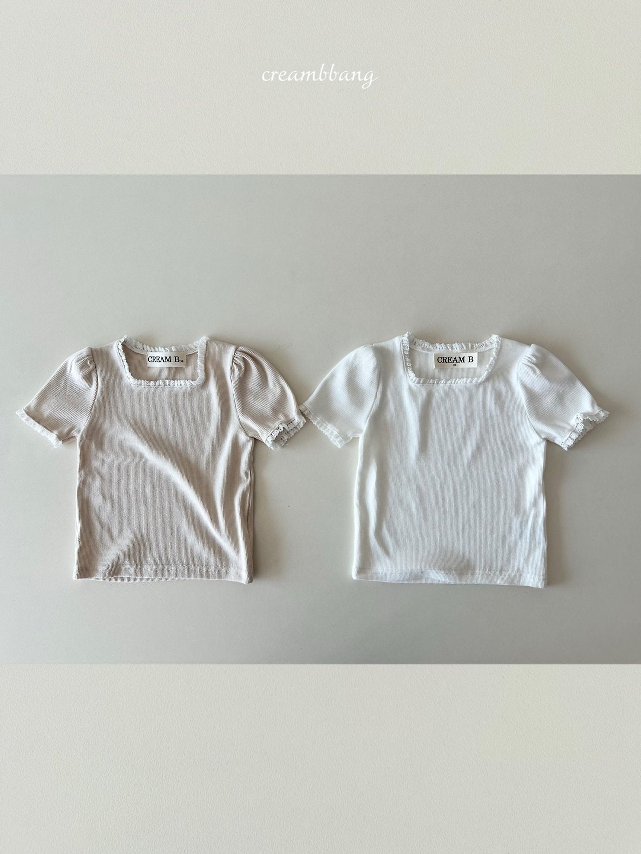 [PRE-ORDER] Lace Ribbed T-Shirts