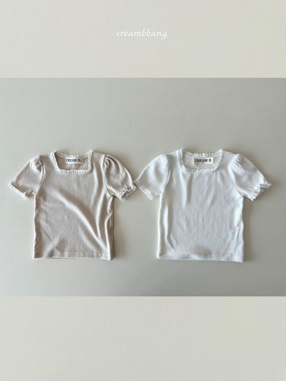 [PRE-ORDER] Lace Ribbed T-Shirts