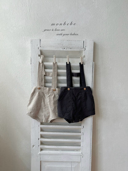 [PRE-ORDER] Linen Suspender Shorts
