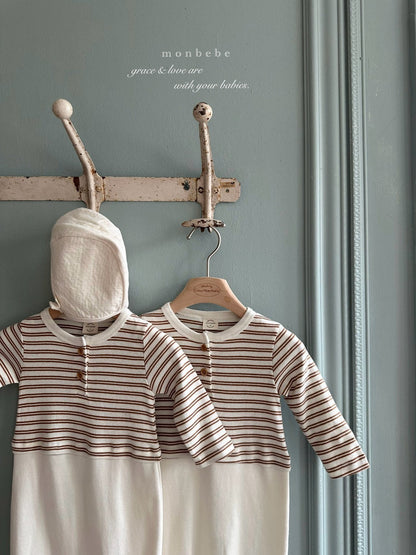 [PRE-ORDER] Stripe Color Block Body Suit