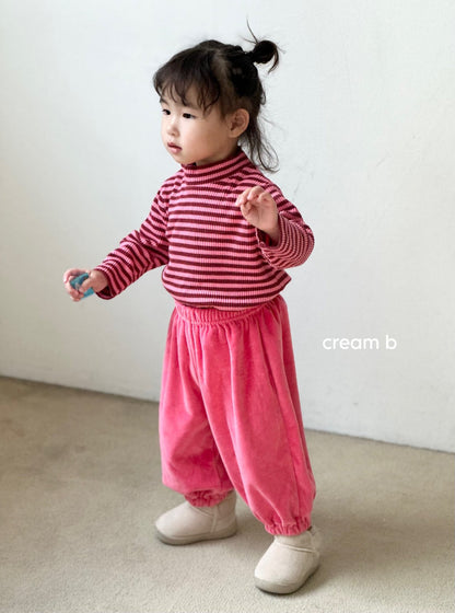 [PRE-ORDER] Stripe Ribbed Turtleneck T-Shirts