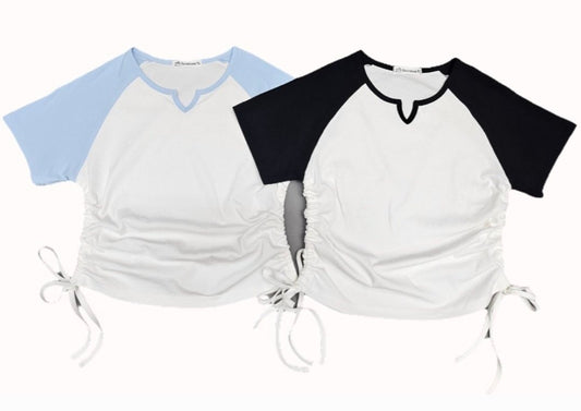 [PRE-ORDER] V Shirring T-Shirts