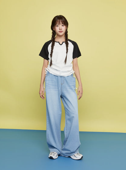 [PRE-ORDER] V Shirring T-Shirts