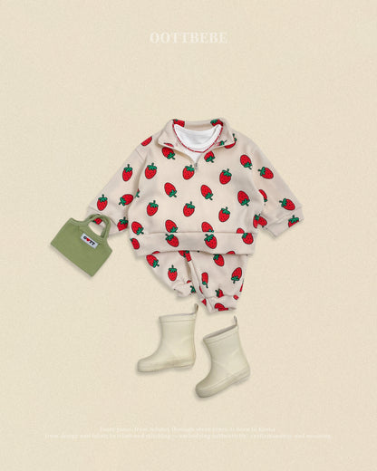[PRE-ORDER] Little Farm Waffle Anorak Bottom Set