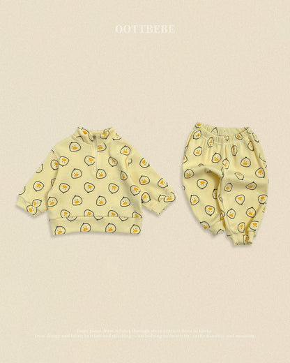 [PRE-ORDER] Little Farm Waffle Anorak Bottom Set