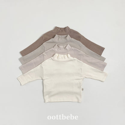 [PRE-ORDER] Modal Ribbed Turtleneck T-Shirts